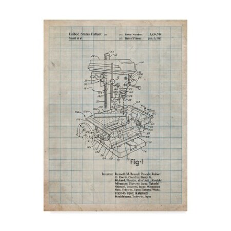 Trademark Fine Art Cole Borders 'Drill Press 1' Canvas Art, 18x24 ALI22101-C1824GG